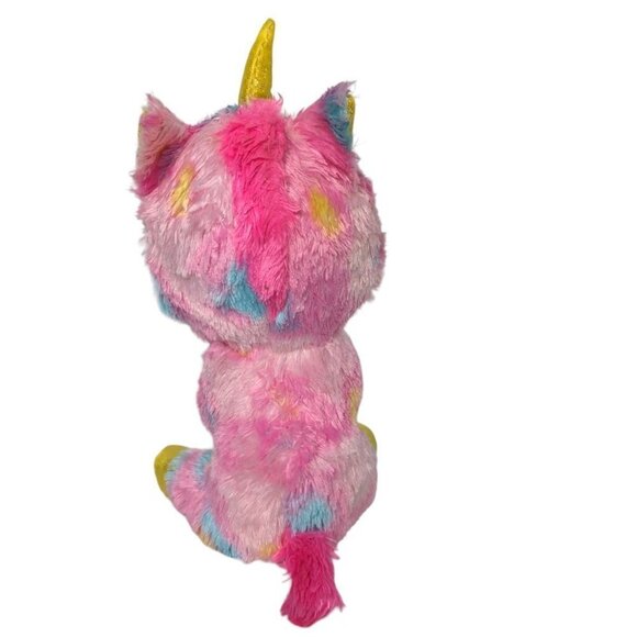 Ty Beanie Boo Fantasia Pink Blue Unicorn Tie Dye Plush Stuffed Animal 2015 6.5" - Picture 3 of 5